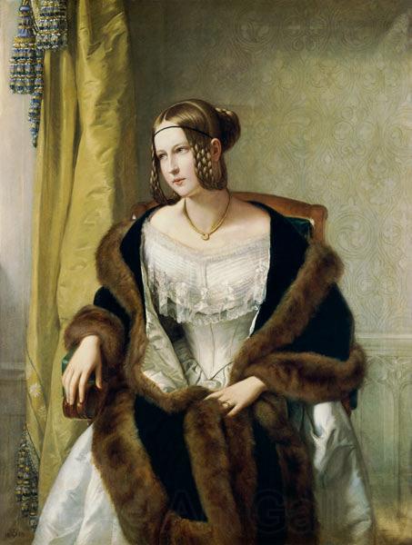 Philipp veit Portrait of Freifrau von Bernus Spain oil painting art